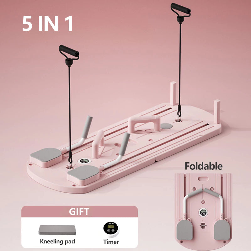 Pilates Board Reformer (Complete Set) - Portable and Multifunctional